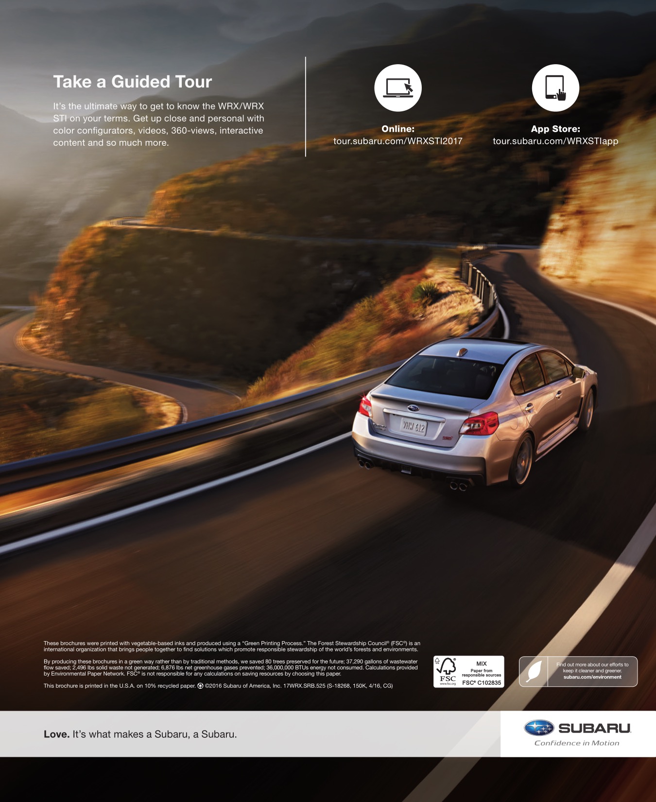 2017 Subaru Impreza WRX Brochure Page 2